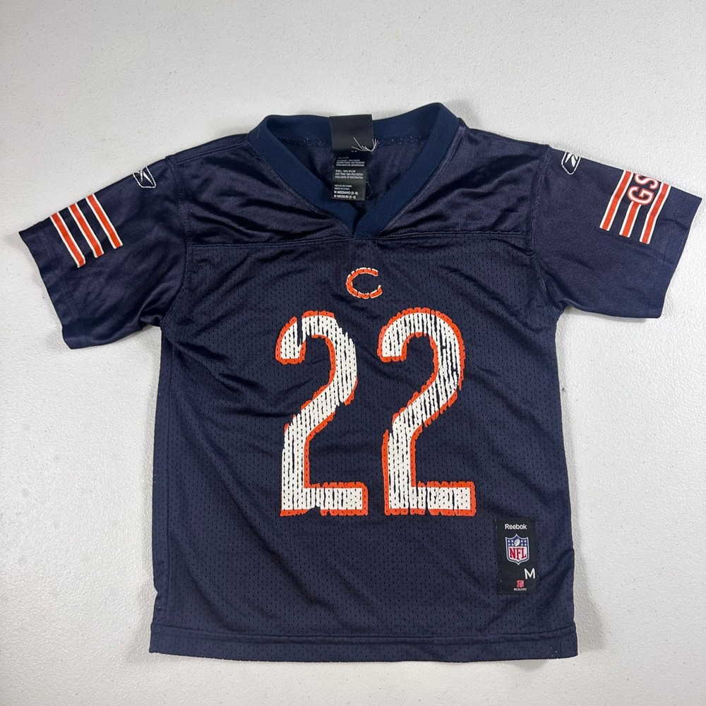 Reebok Jersey Youth Small 5-6 Navy Blue Chicago Bears Matt Forte 22 NFL Football